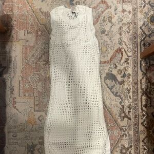 Shade Shore White Knit cover up